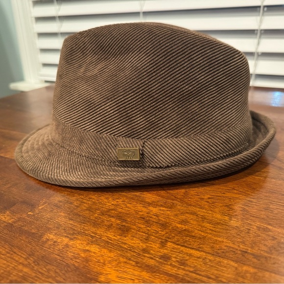 Henschel Hat Co Brown Corduroy Fedora Size L - Picture 1 of 6